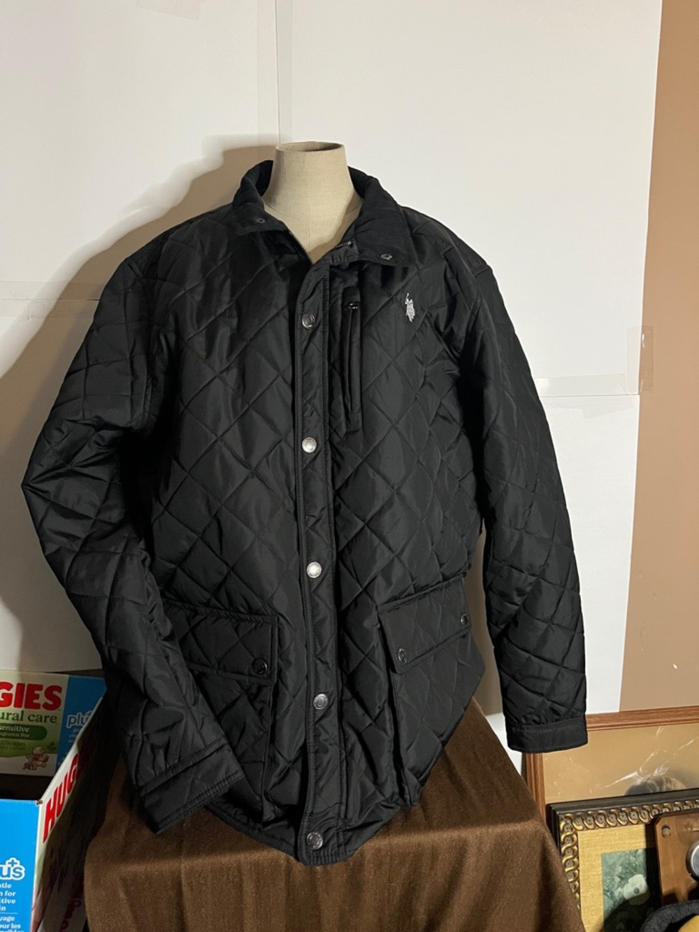 😀 Unisex Diamond quilted pattern light jacket pockets spring fall coat
